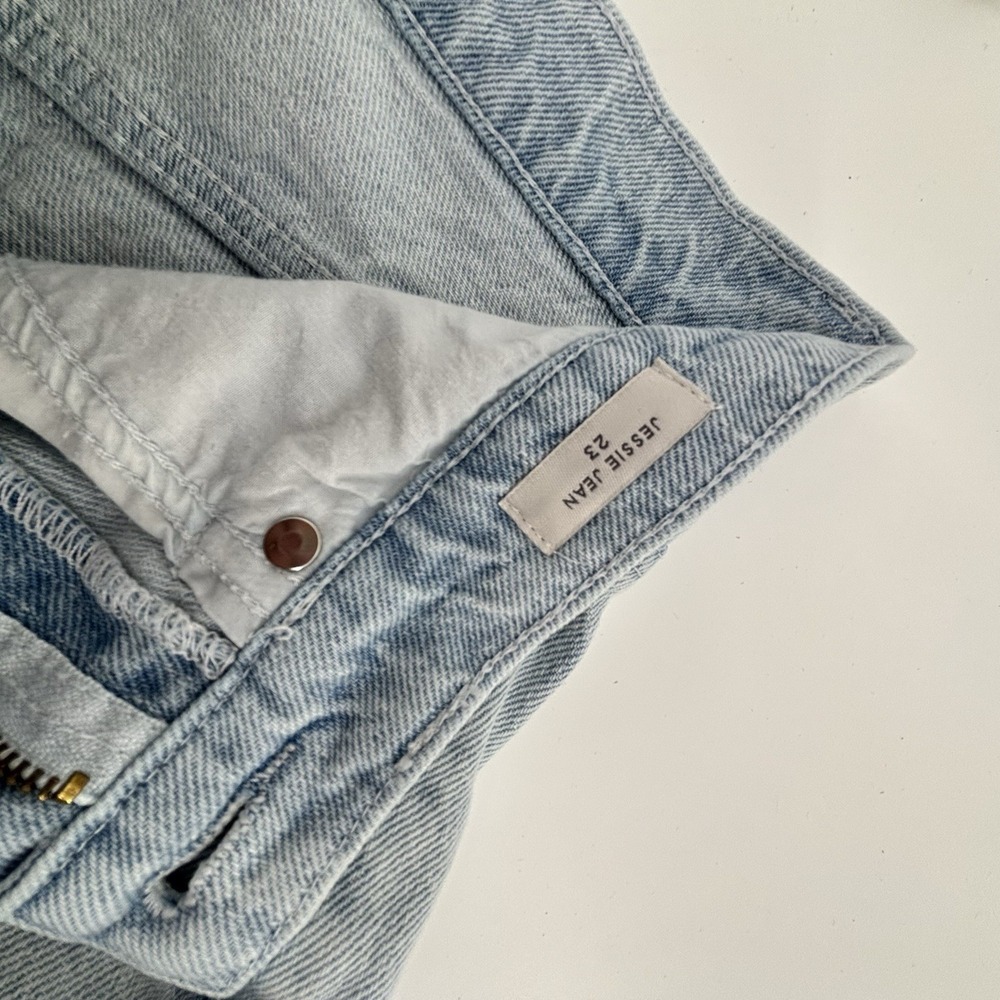PACSUN Jessie High Rise Baggy Womens size 23 Light Wash Blue Denim Wide-Leg EUC - Picture 7 of 15